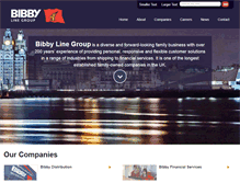 Tablet Screenshot of bibbylinegroup.co.uk